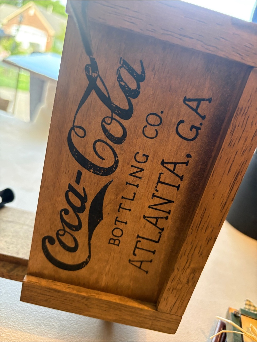 1960’s Knobler genuine Teak wood, Thailand, egg caddy & Coca C Cart, rolling pin - Picture 8 of 9